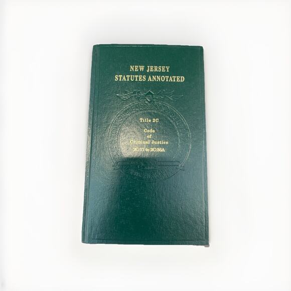 Vintage New Jersey Statutes Annotated Title 2C:1-37 Criminal Justice Law Book - Picture 2 of 3